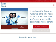 Tablet Screenshot of fosterparentsrock.org